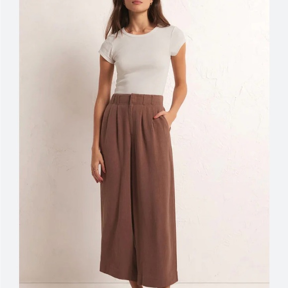 z supply farah pant mocha - Picture 1 of 4